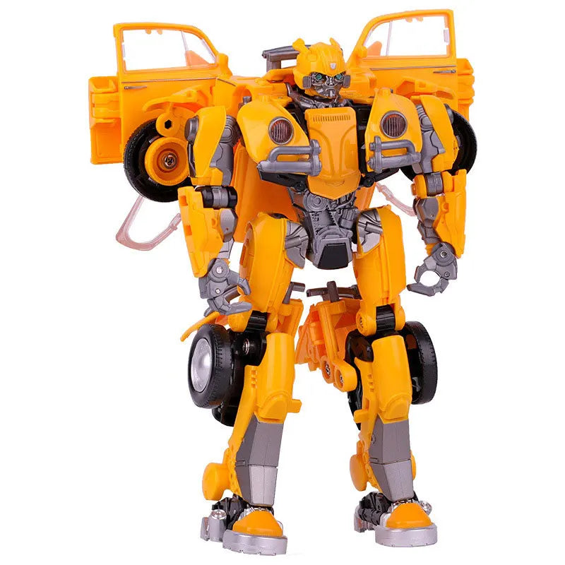Alloy Yellow Bee Transformation - 21cm Film Warrior BMB Mode Action Figure Robot Model Toy,