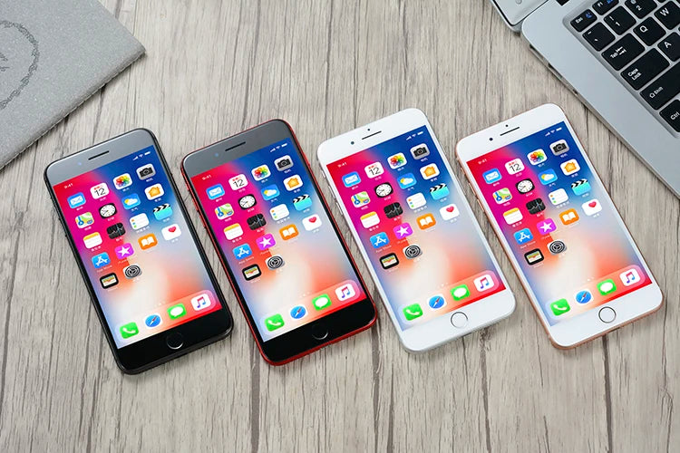 Original Unlocked Apple iPhone 8/8 Plus - 4G LTE Smartphone with 2/3GB RAM, 64GB/256GB ROM, 12MP Camera, iOS, Touch ID