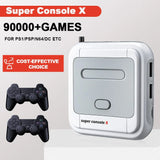 Game Box Super Console X: Elevate Your Gaming Experience with 90,000 Games, 50 Emulators, and Dedicated Controllers for PS1/PSP/MAME/DC