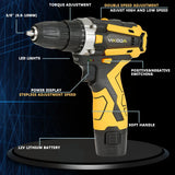 12/16.8/21V Cordless Drill: Rechargeable Electric Screwdriver
