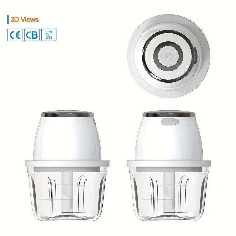 Portable Wireless 304 Stainless Steel Electric Food Chopper & Processor