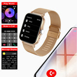 Square Smartwatch: Touch Dial, Call, Music, Fitness Tracker