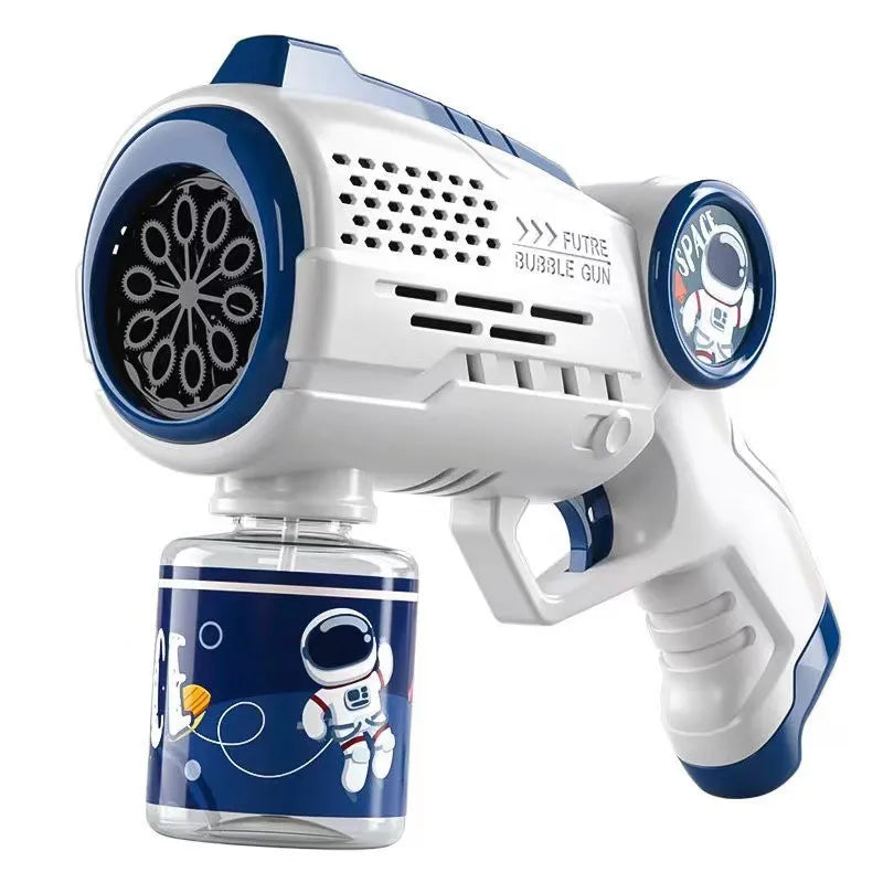 Galactic Bubble Explorer: Astronaut Electric Automatic Light Bubble Machine