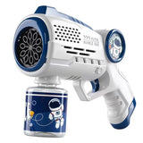 Galactic Bubble Explorer: Astronaut Electric Automatic Light Bubble Machine