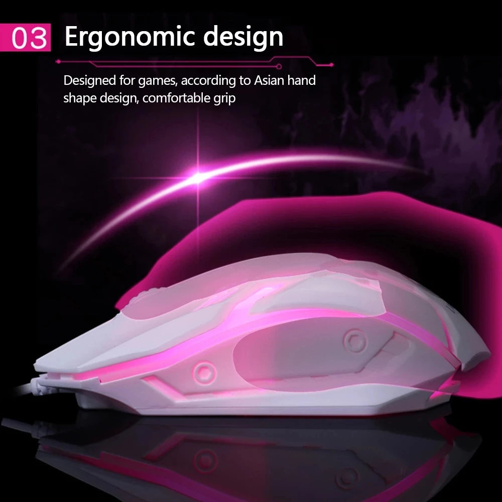 Limei S1 E-Sports LED Luminous Backlit Wired Mouse