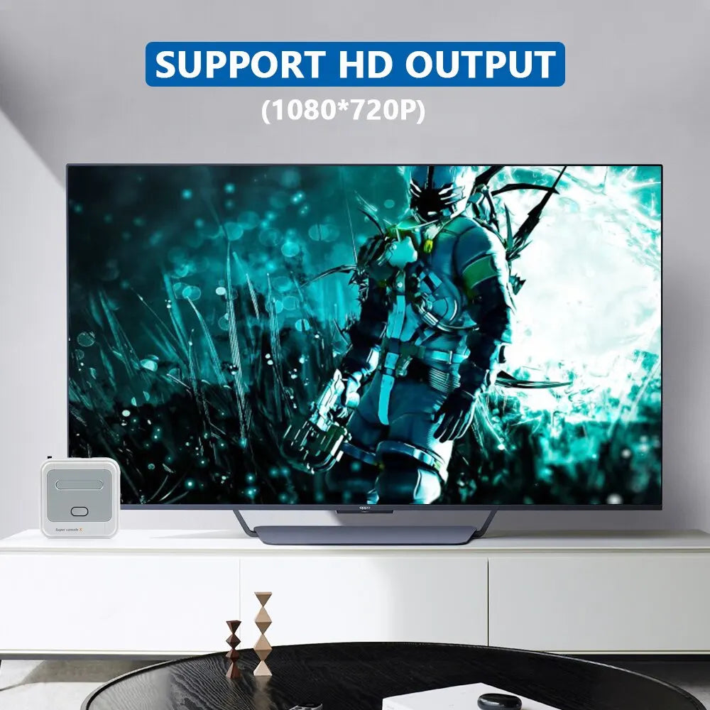 Game Box Super Console X: Elevate Your Gaming Experience with 90,000 Games, 50 Emulators, and Dedicated Controllers for PS1/PSP/MAME/DC
