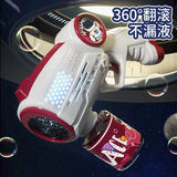 Galactic Bubble Explorer: Astronaut Electric Automatic Light Bubble Machine