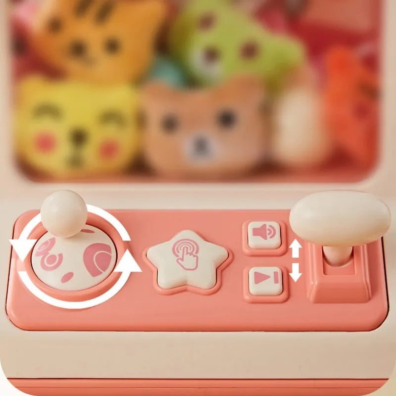 Mini Claw Crane Machine: Automatic Doll Toy with Light and Music