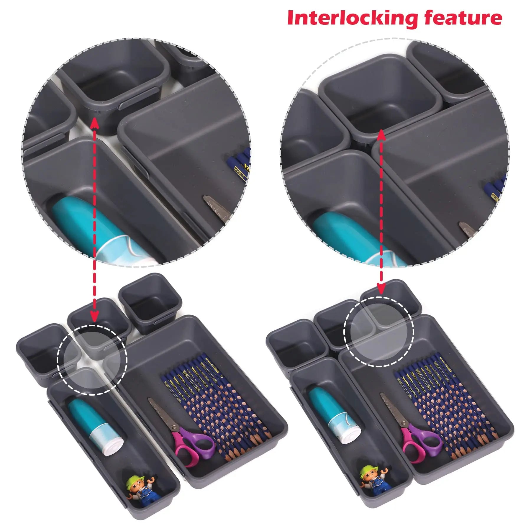 13/26PCs Drawer Organizers