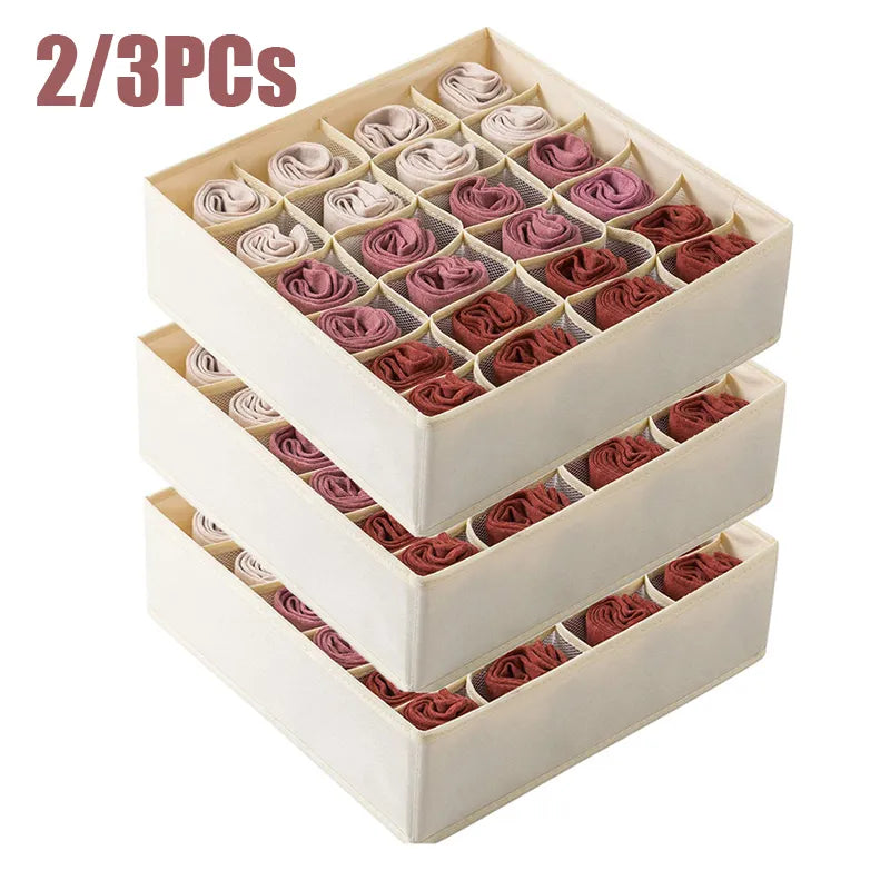 2/3PCs Underwear Storage Box Drawer Organizer