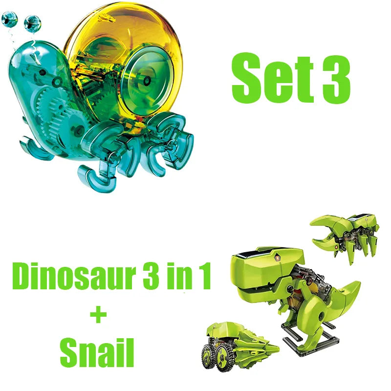 12-in-1 Science Experiment Solar Robot Toy: DIY Building Kit