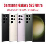 Unlocked Samsung Galaxy S23 Ultra 5G S918U1 - 6.8" Smartphone with Snapdragon, NFC, Original Android, ROM 256/512GB, RAM 8/12GB