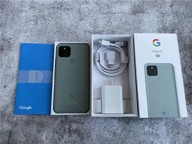Unlocked Google Pixel 5 5G Smartphone - 6.0" Display, 8GB RAM, 128GB ROM, Octa Core Snapdragon, WiFi, NFC, Android