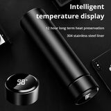 1pc 500ML Smart Insulation Stainless Steel Thermos Cup Water Bottle