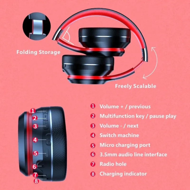 Lenovo HD200: Over-ear Foldable Bluetooth Earphones