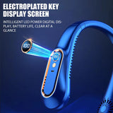AirBreeze Pro: Digital Display Bladeless Neckband Fan - Portable Mini Air Cooler with USB Rechargeable, Hands-Free Cooling for On-the-Go Comfort