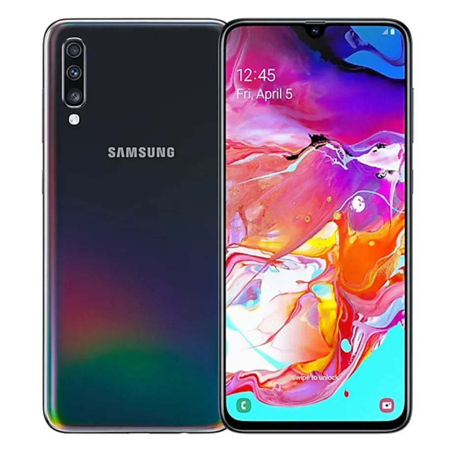 Original Unlocked Samsung Galaxy A70 - Dual SIM Smartphone with Snapdragon 675, 6.7" Display, 6GB/8GB RAM, and Quad Camera System