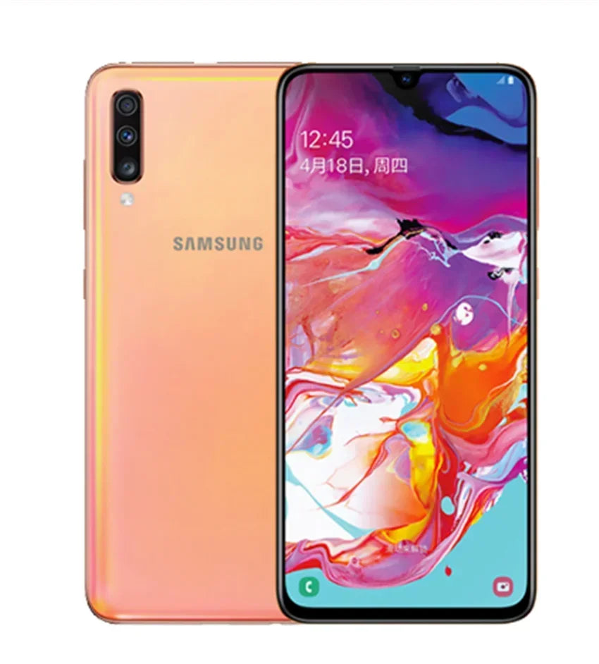 Original Unlocked Samsung Galaxy A70 - Dual SIM Smartphone with Snapdragon 675, 6.7" Display, 6GB/8GB RAM, and Quad Camera System