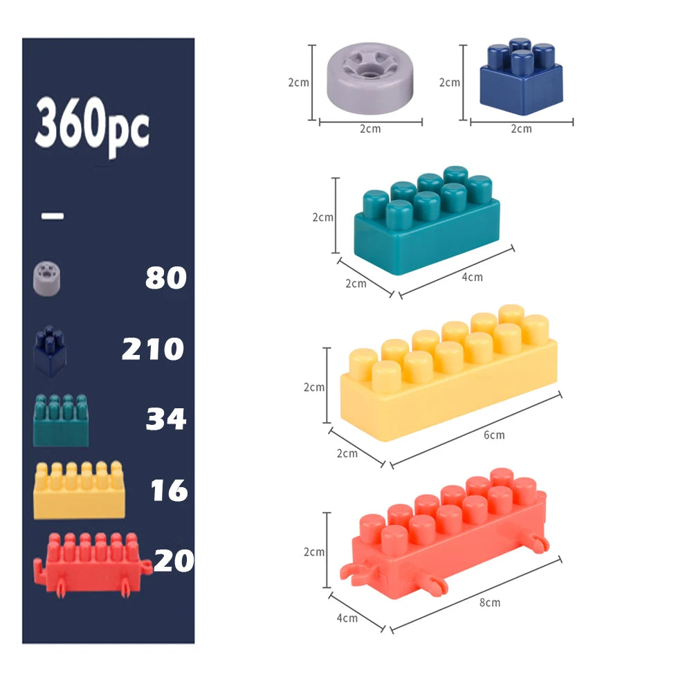 360Pcs Montessori Building Blocks