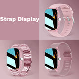 Square Smartwatch: Touch Dial, Call, Music, Fitness Tracker