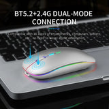 ColorSync Bluetooth Wireless Mouse: USB Rechargeable RGB Mouse