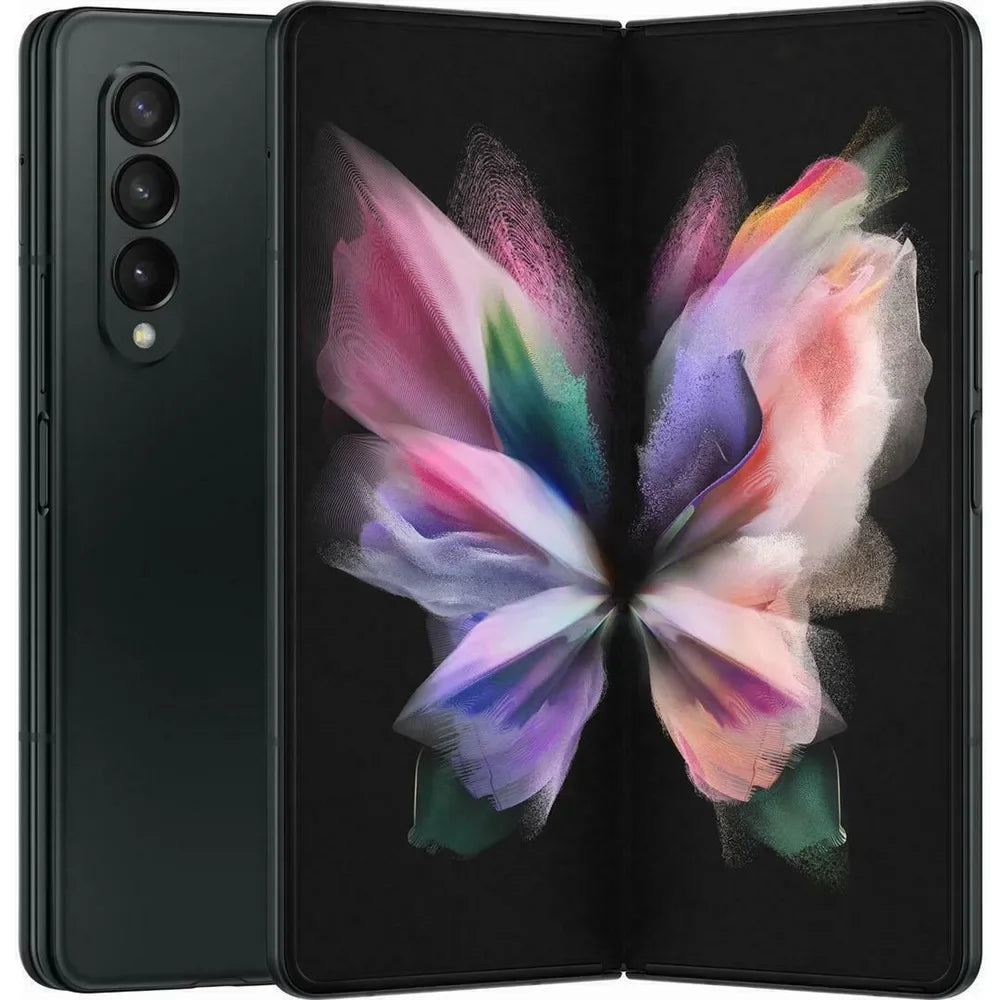 Unlocked Samsung Galaxy Z Fold 3 5G F926N - 7.6" Foldable AMOLED Smartphone with 12GB RAM, 256GB ROM, NFC, Snapdragon, Original