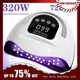 320W 72LEDs UV LED Lamp Drying Lamp for Manicure