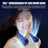 AirBreeze Pro: Digital Display Bladeless Neckband Fan - Portable Mini Air Cooler with USB Rechargeable, Hands-Free Cooling for On-the-Go Comfort