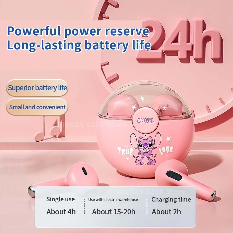 Disney Q50 Stitch Angel Wireless Bluetooth 5.3 Earphones