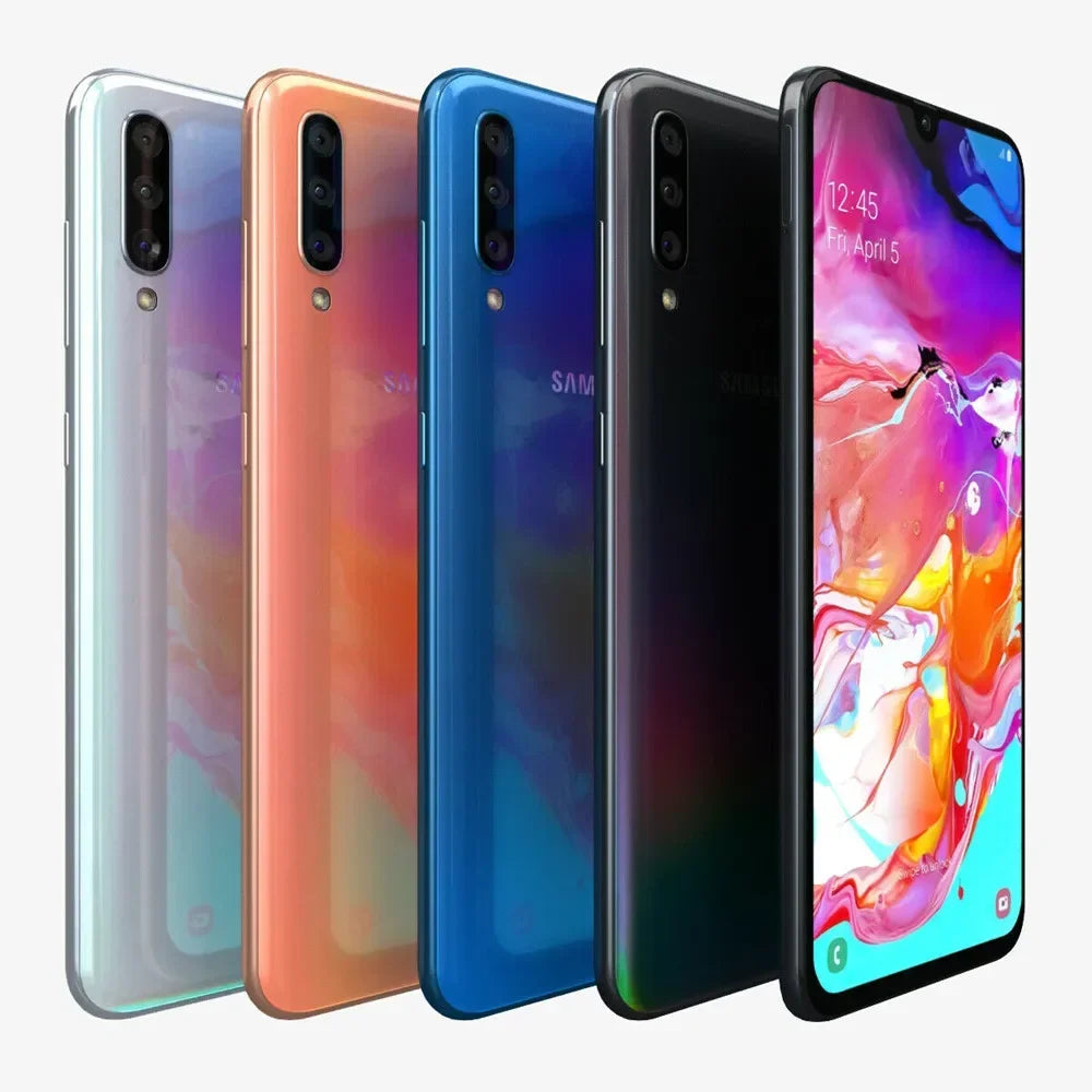 Original Unlocked Samsung Galaxy A70 - Dual SIM Smartphone with Snapdragon 675, 6.7" Display, 6GB/8GB RAM, and Quad Camera System