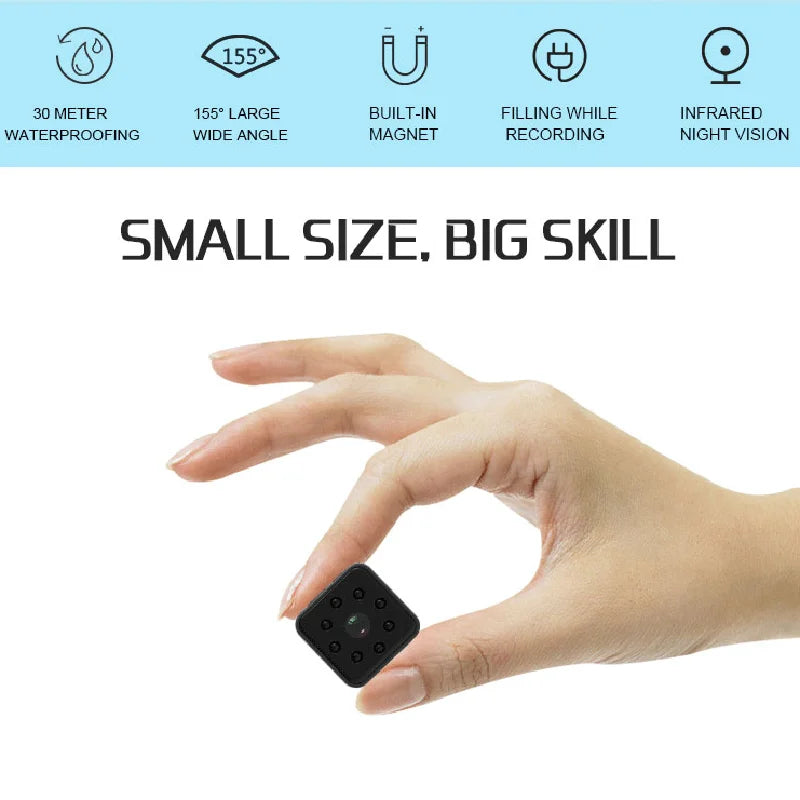 AquaVision Pro: WiFi Mini Action Camera - Waterproof, Night Vision, DVR