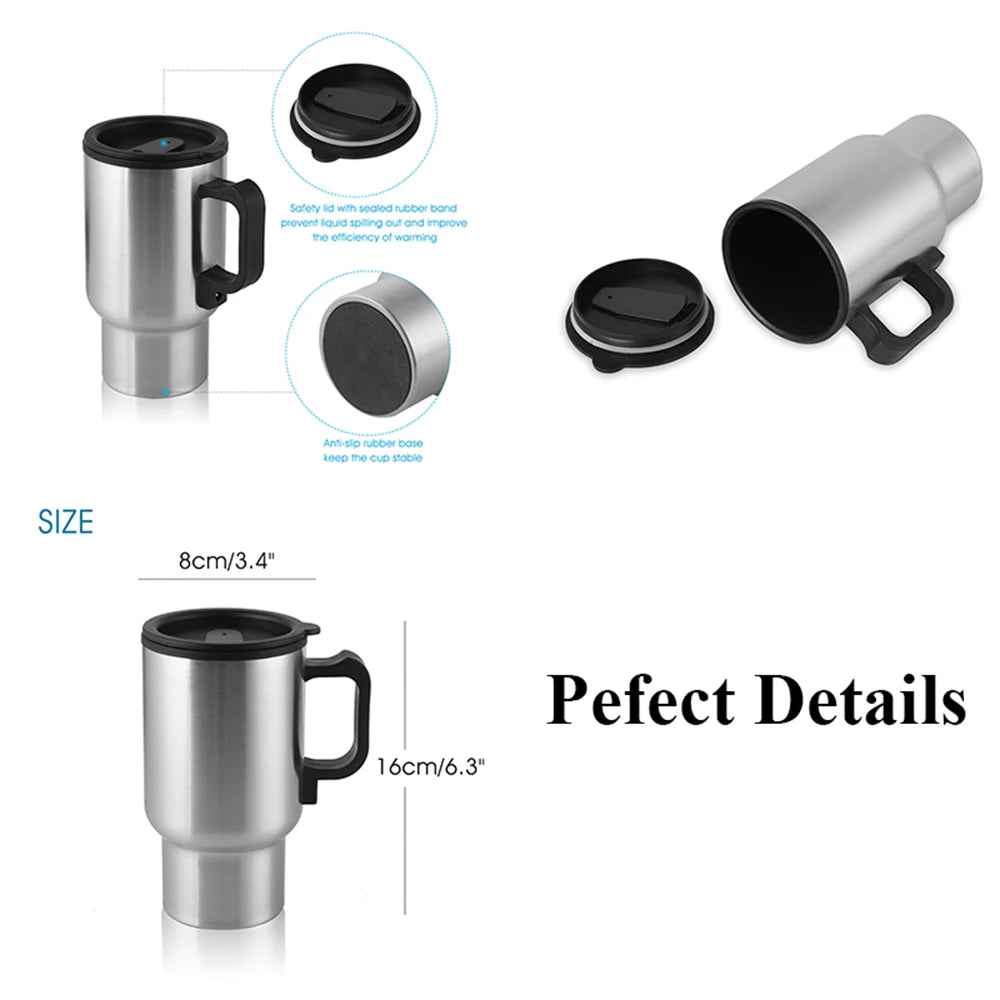 12V Electric Car Heating Cup - 450ml