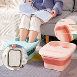 RevitalizeRelax Foldable Footbath: Portable Massage