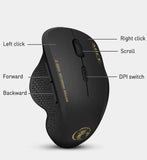 GamerPro Wireless Gaming Mouse: Ergonomic Design with 6 Buttons