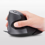 ErgoFlow M618 BU: Precision in Comfort - Ergonomic Vertical Mouse with 6 Buttons, Adjustable DPI, Right-Hand Design, and Bonus Wrist Mat for PC and Laptop