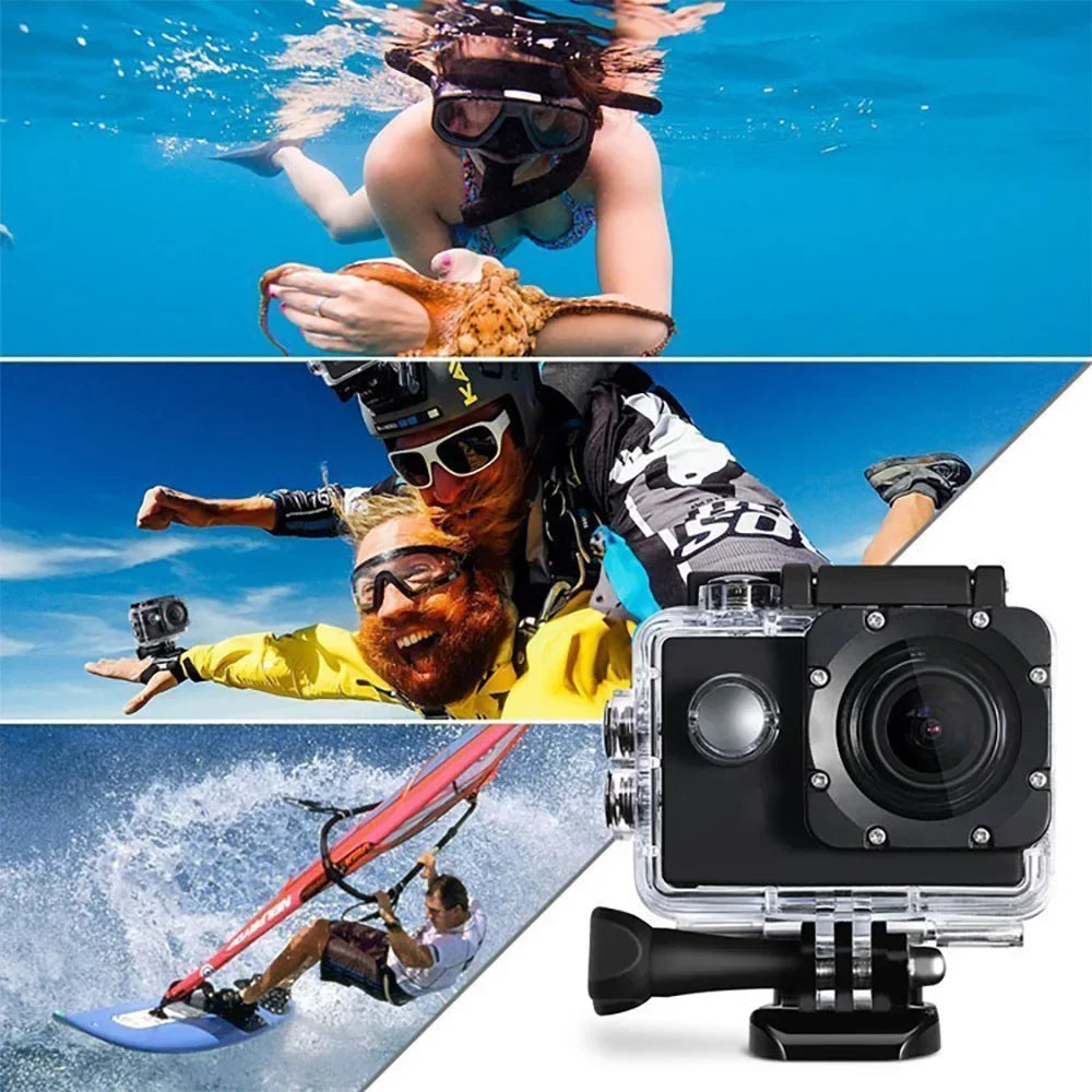 AquaCapture Pro: Outdoor Waterproof Sports DV Camera - HD 4K