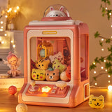 Mini Claw Crane Machine: Automatic Doll Toy with Light and Music