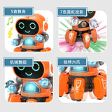 DanceBeat Buddy: Electric Dance Music Light-Walking Doll Robot Toy for Kids