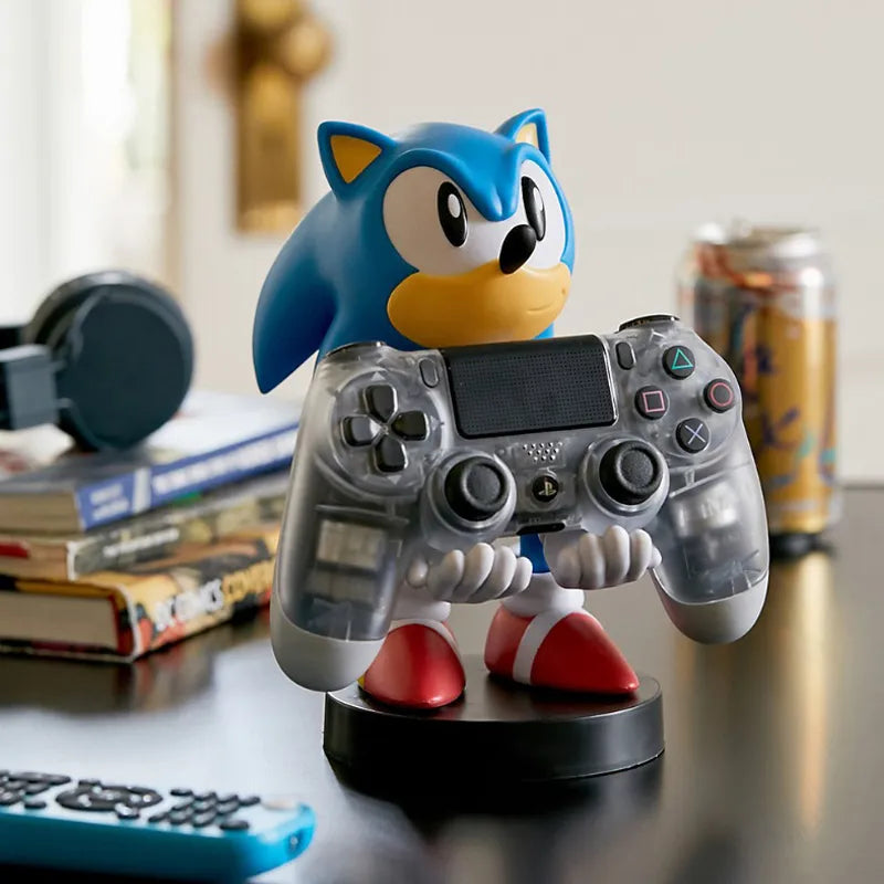 Sonic Speed Phone Holder: Anime Hedgehog Figure for Switch, PS4, PS5, Xbox Game Controller