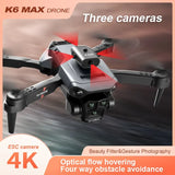K6 MAX 4K HD Triple-Camera Foldable Drone
