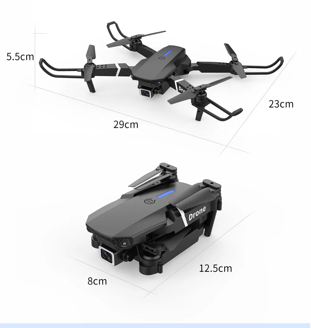 E88 Pro 4K WiFi FPV Drone: Foldable, HD Camera, Height Hold
