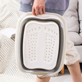 RevitalizeRelax Foldable Footbath: Portable Massage