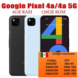 Original Unlocked Google Pixel 4a/4a 5G - 5.81" Smartphone with Snapdragon 730G/765G, LTE, 6GB RAM, 128GB ROM, Fingerprint
