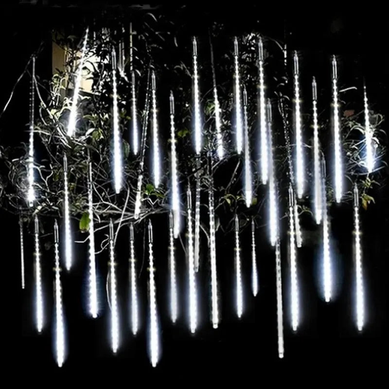 Celestial Cascades: LED Meteor Shower Rain Lights - Waterproof