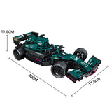 RevolutionRace Pro: High-Tech F1 Formula 1 Remote Control Super Racing Car - MOC Bricks RC Technical Model Toy with 1089pcs, Creative Expert Engineering