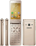 Unlocked Samsung Galaxy Folder 2 G1650 - Quad Core Flip Smartphone with 2GB RAM, 16GB ROM, 8MP Camera, LTE, Dual SIM